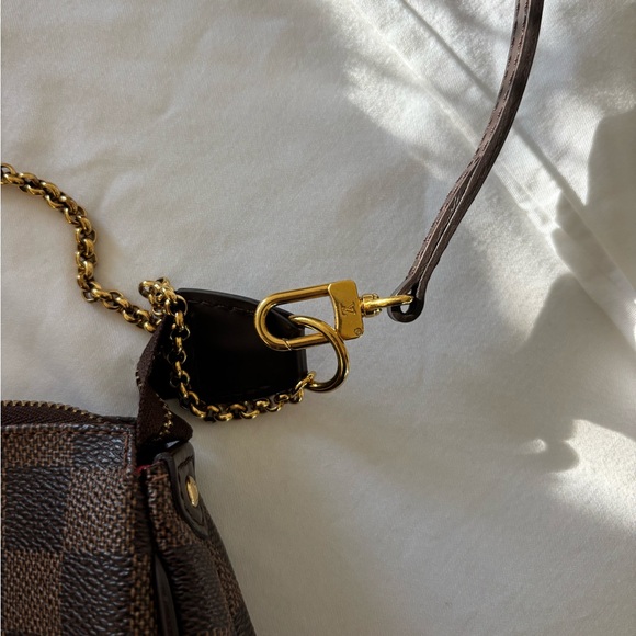 Louis Vuitton Damier Ebene Eva Clutch Crossbody Bag - Picture 3 of 9